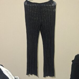 SHEIN Black Transparent Pants